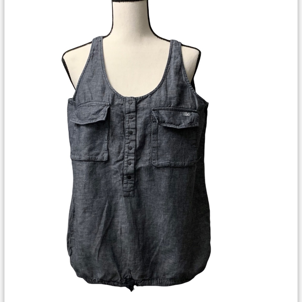 Lacoste sleeveless top size L - Denim Gray